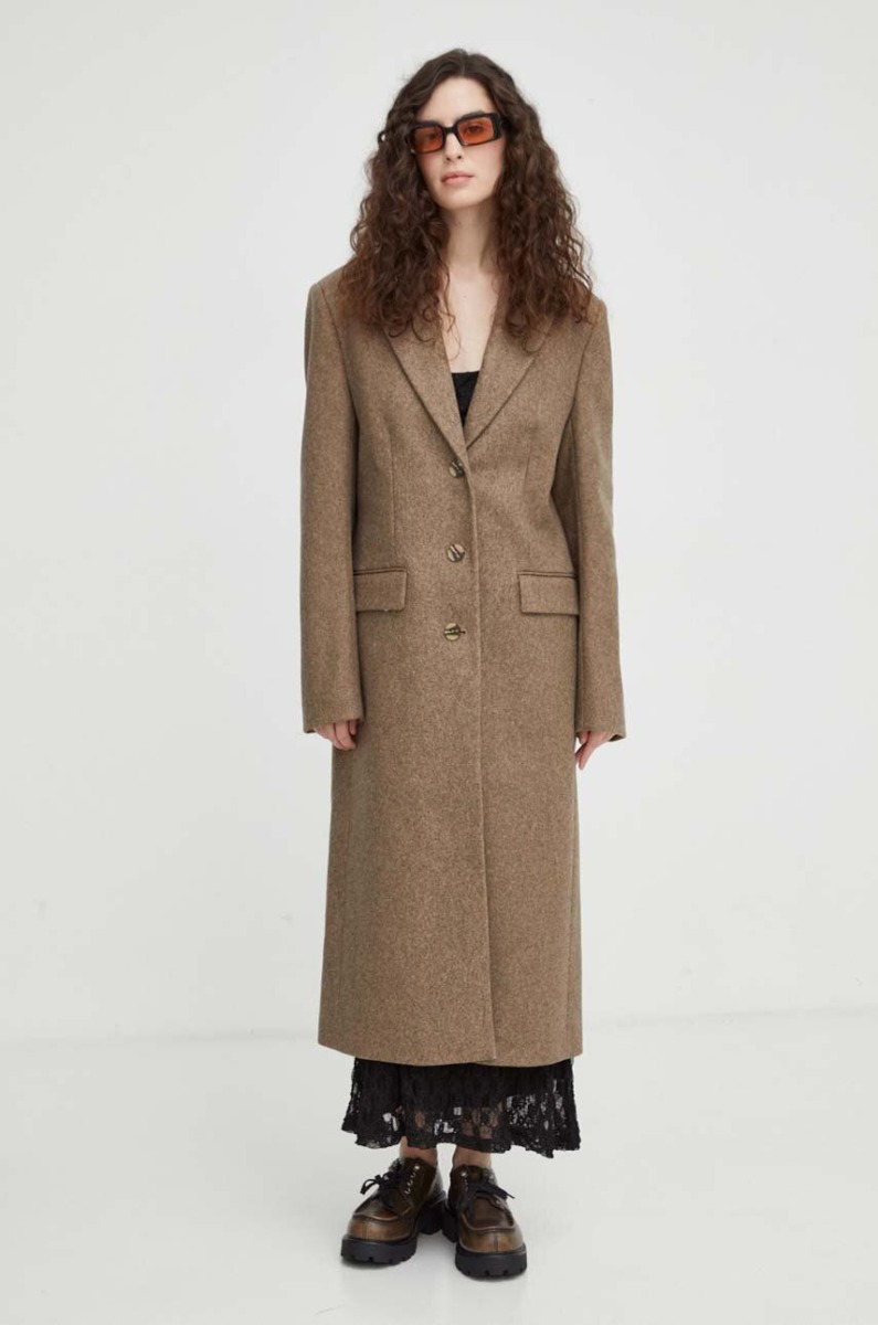 Answear - Woman Brown Coat by Remain GOOFASH