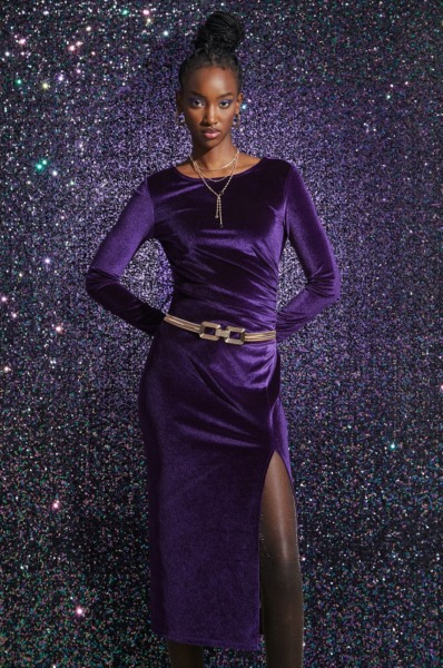 Answear - Women Purple Dress GOOFASH