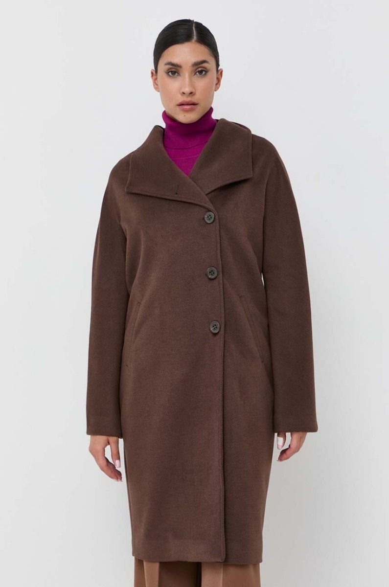 Answear - Women's Brown Coat from Silvian Heach GOOFASH