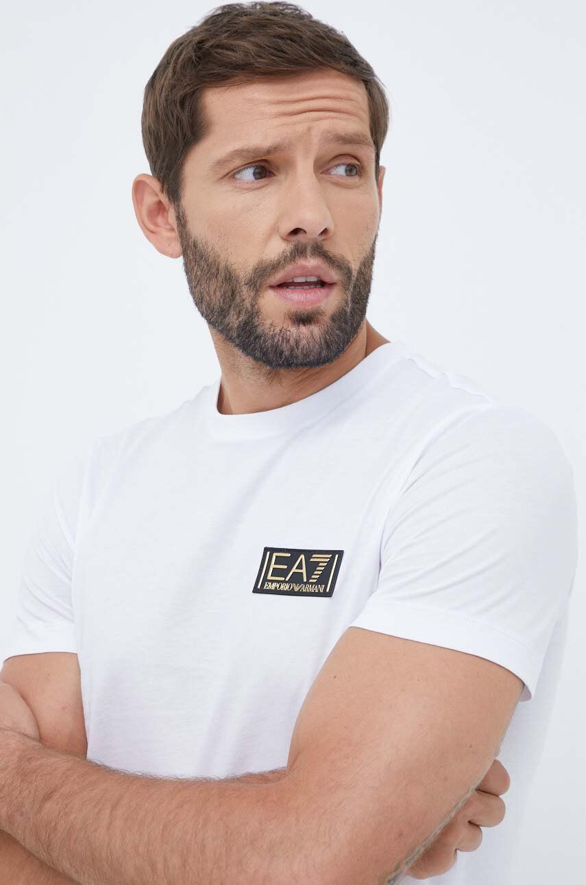 Armani Man T-Shirt in White Answear GOOFASH