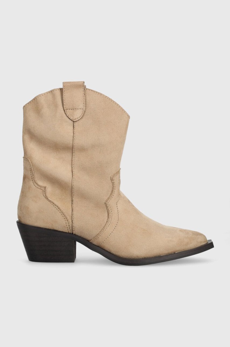 Beige Cowboy Boots for Women by Answear GOOFASH