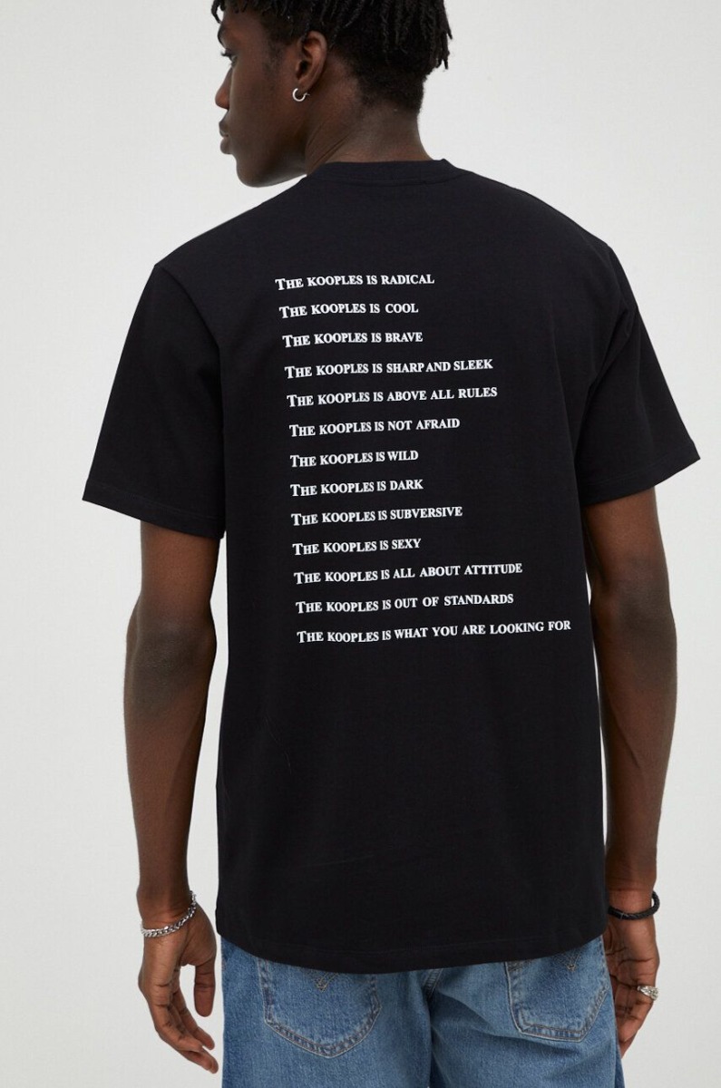 Black T-Shirt - The Kooples - Answear GOOFASH