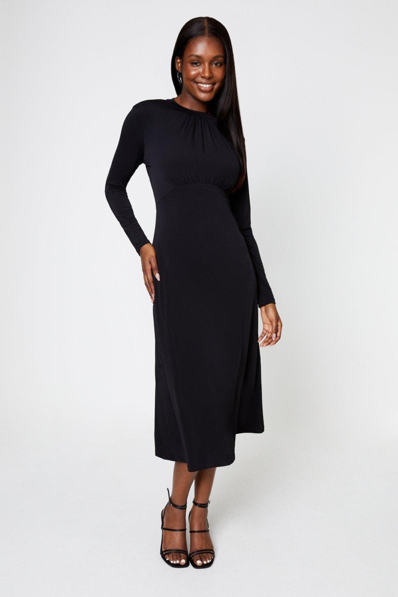 Black - Womens Midi Dress - Dorothy Perkins GOOFASH