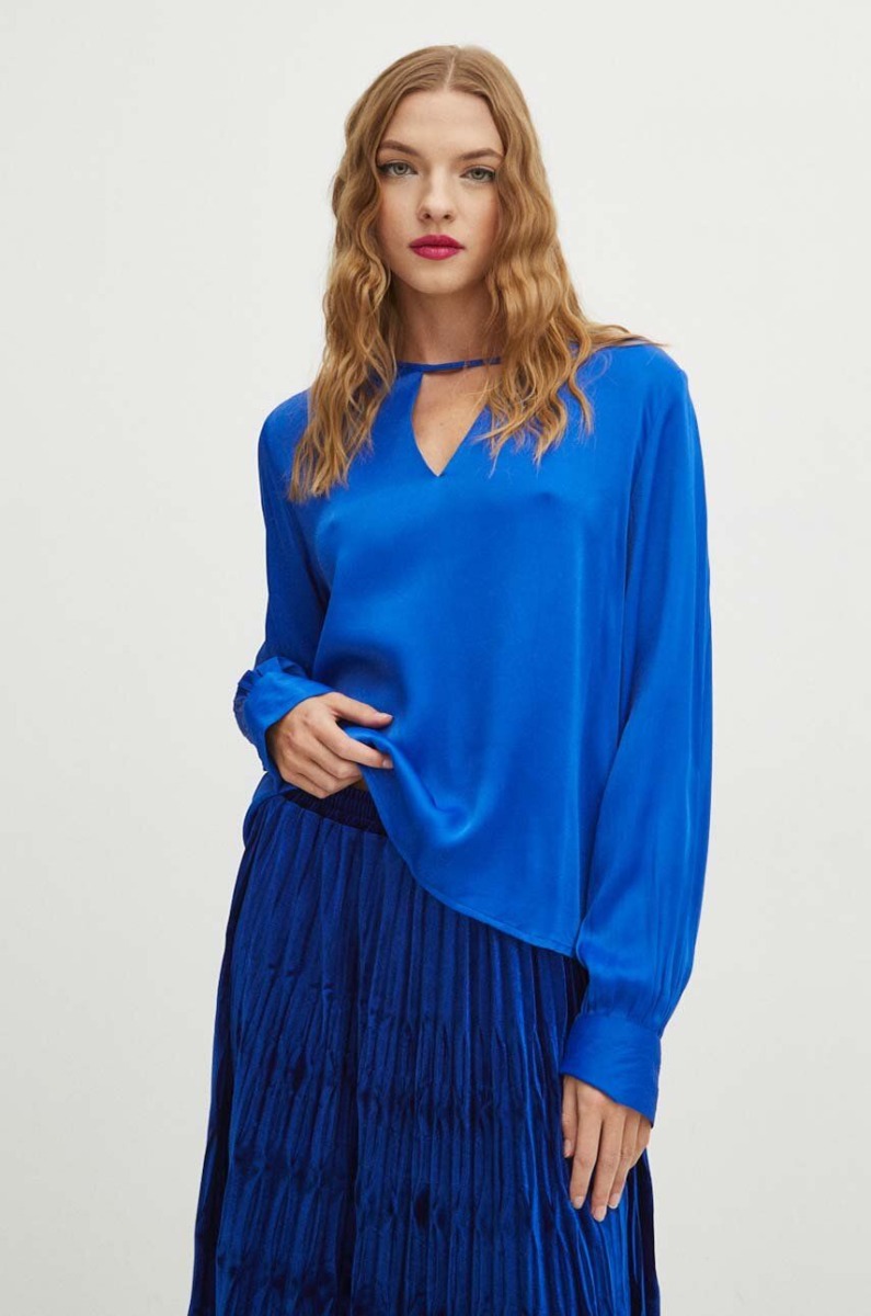 Blouse in Blue for Women from Answear GOOFASH