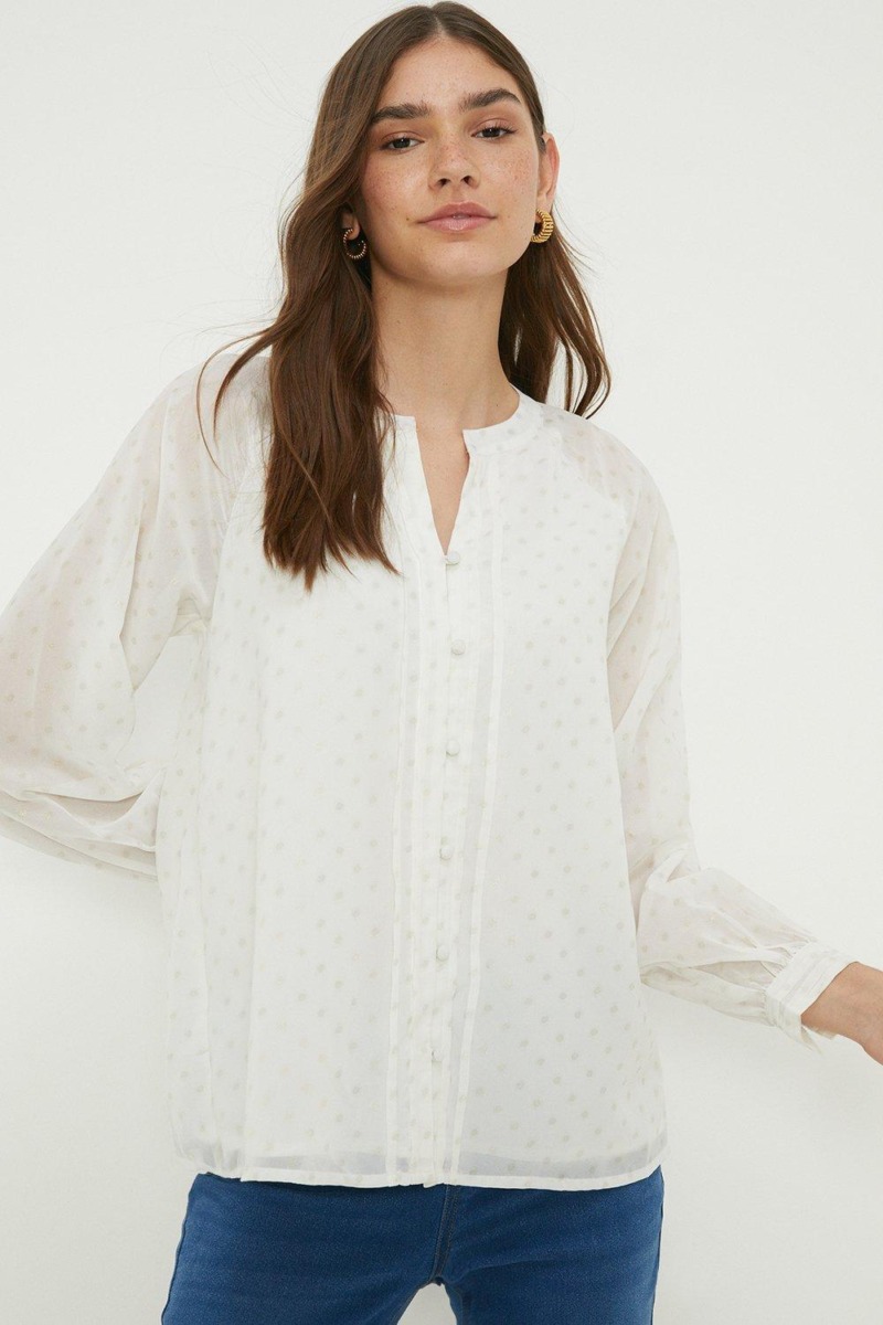 Blouse in Ivory Dorothy Perkins Woman GOOFASH