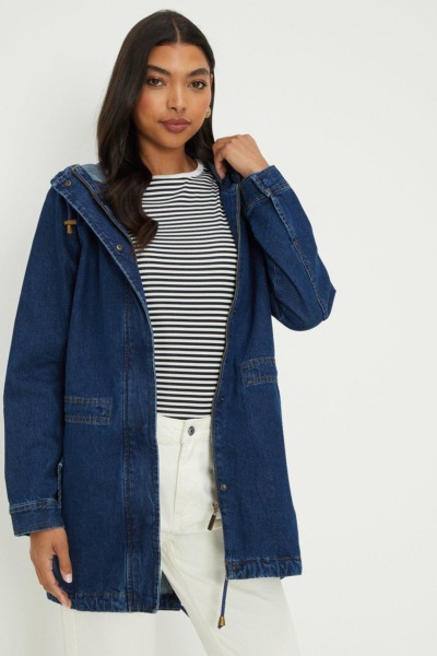 Blue Parka for Women from Dorothy Perkins GOOFASH