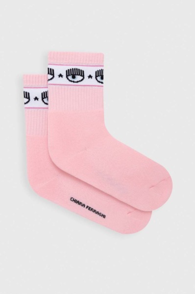 Chiara Ferragni Lady Socks Pink at Answear GOOFASH