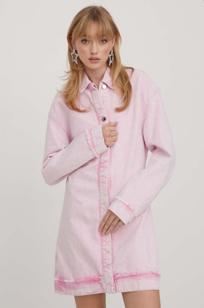 Denim Dress Pink Answear - Stine Goya GOOFASH