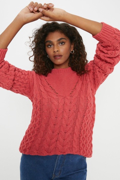 Dorothy Perkins - Jumper in Coral Woman GOOFASH