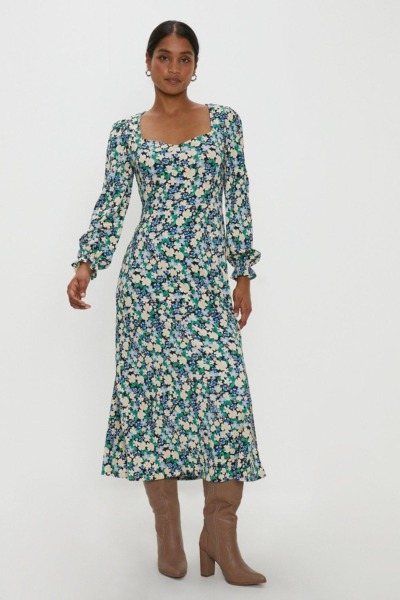 Dorothy Perkins Midi Dress Florals for Women GOOFASH