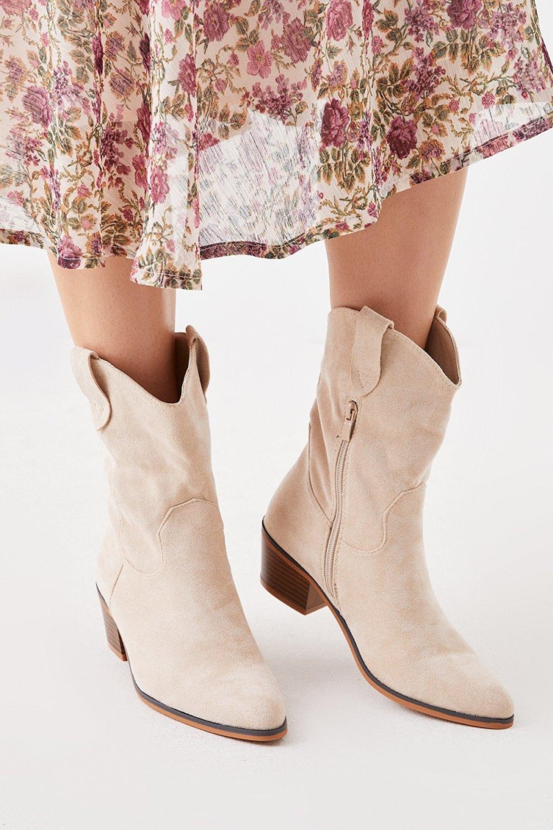 Dorothy Perkins - Women Cowboy Boots in Beige GOOFASH