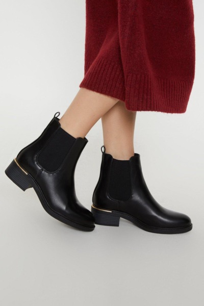 Dorothy Perkins Women's Flat Boots in Black GOOFASH
