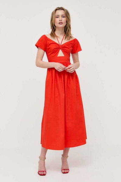 Dress in Orange - Twinset - Woman - Answear GOOFASH