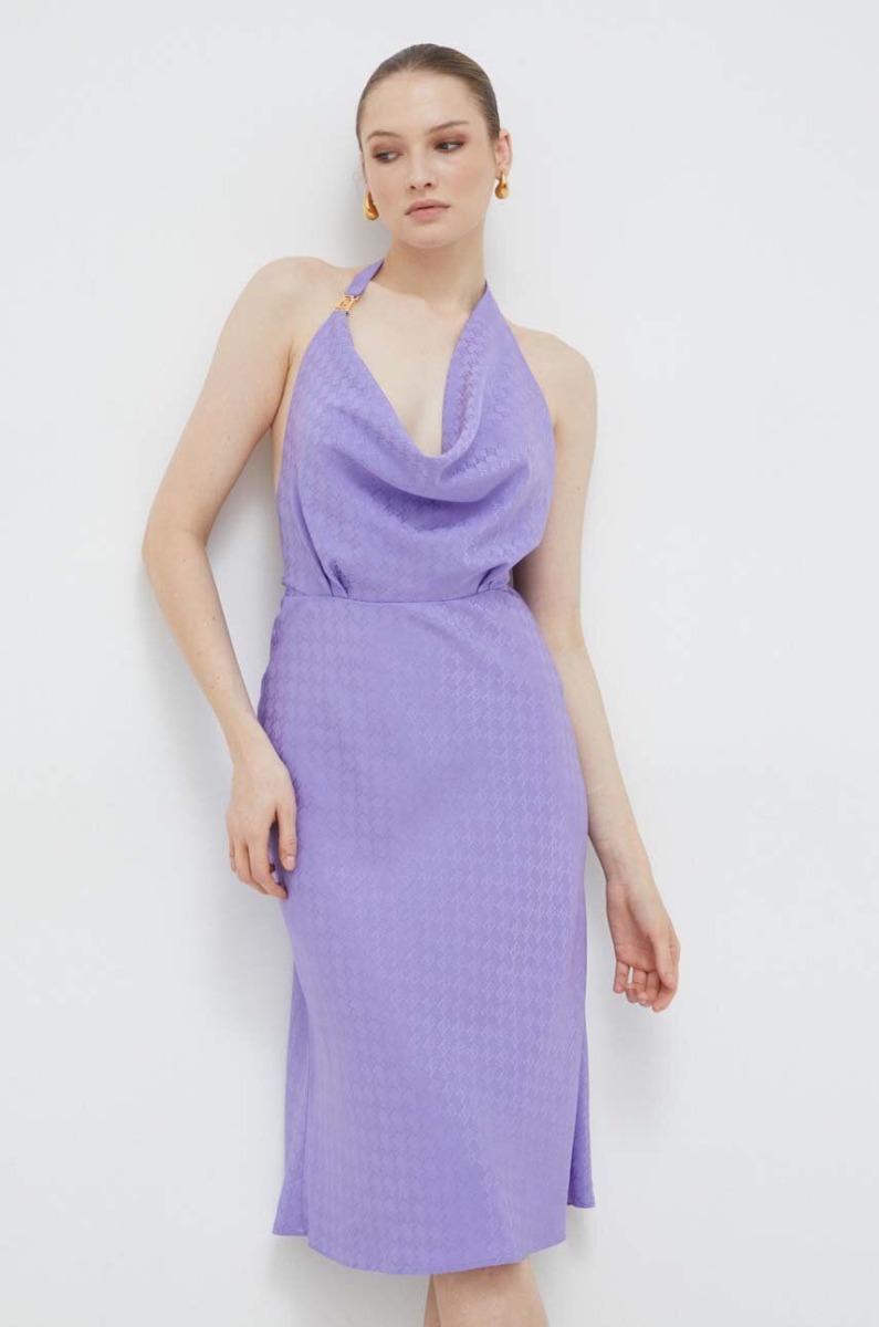 Dress in Purple Elisabetta Franchi Answear Woman GOOFASH