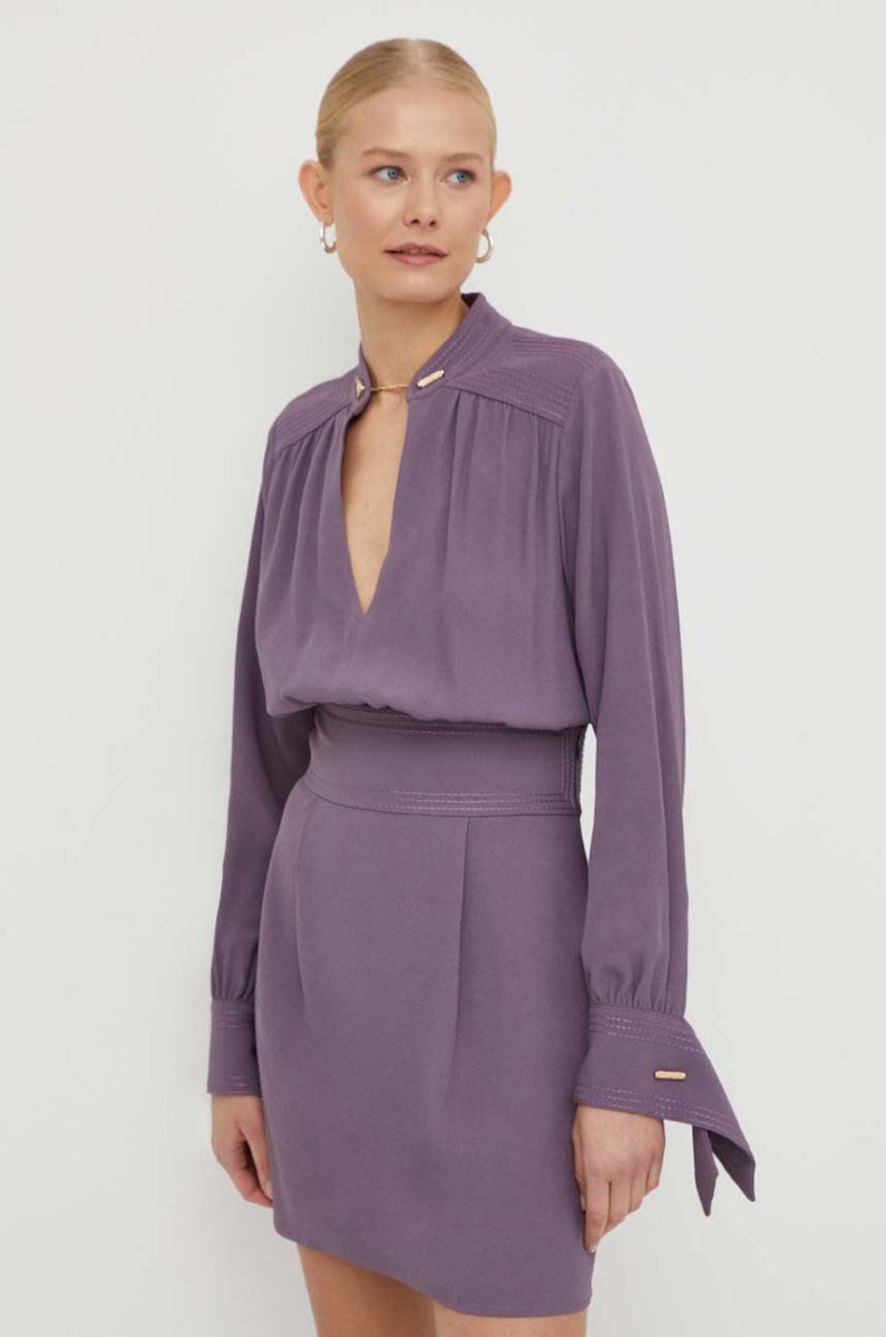 Elisabetta Franchi Dress Purple for Woman by Answear GOOFASH