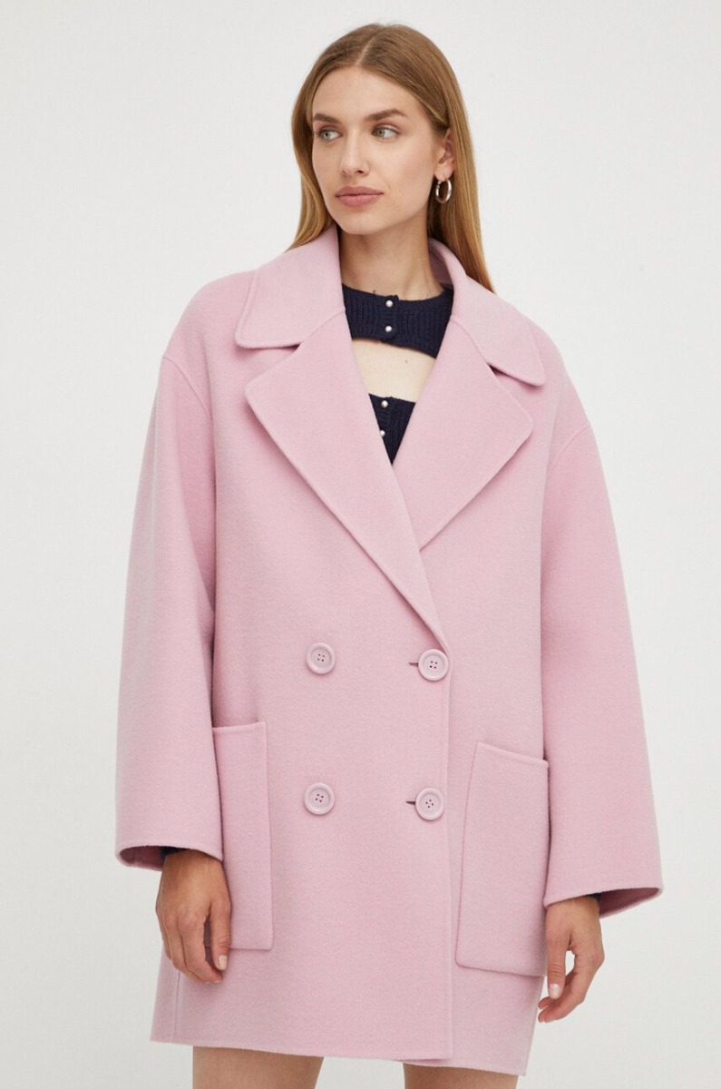 Elisabetta Franchi - Woman Coat - Pink - Answear GOOFASH