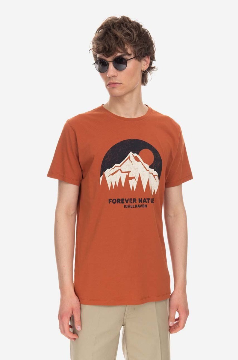 Fjallraven Mens T-Shirt in Orange by Answear GOOFASH
