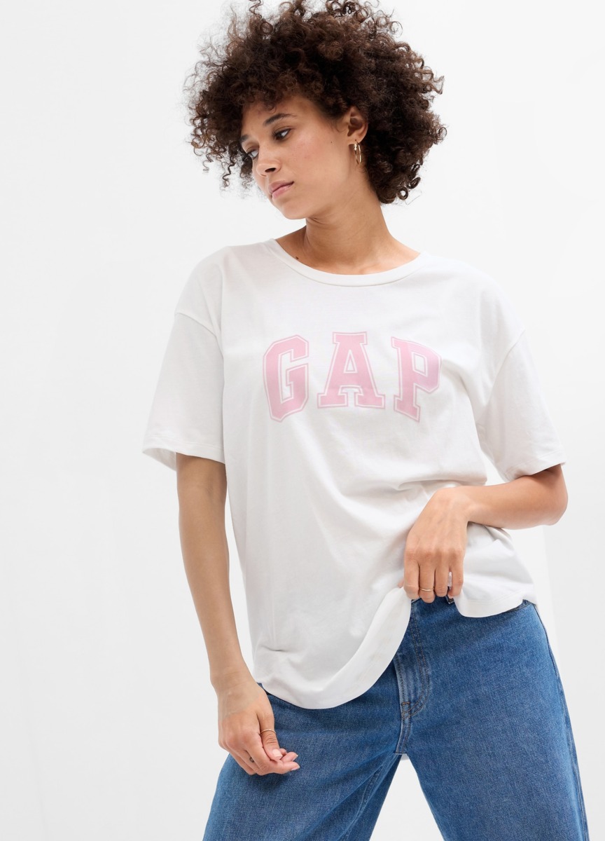 Gap - White Women's T-Shirt GOOFASH