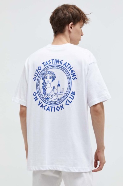 Gent T-Shirt in White Answear On Vacation GOOFASH