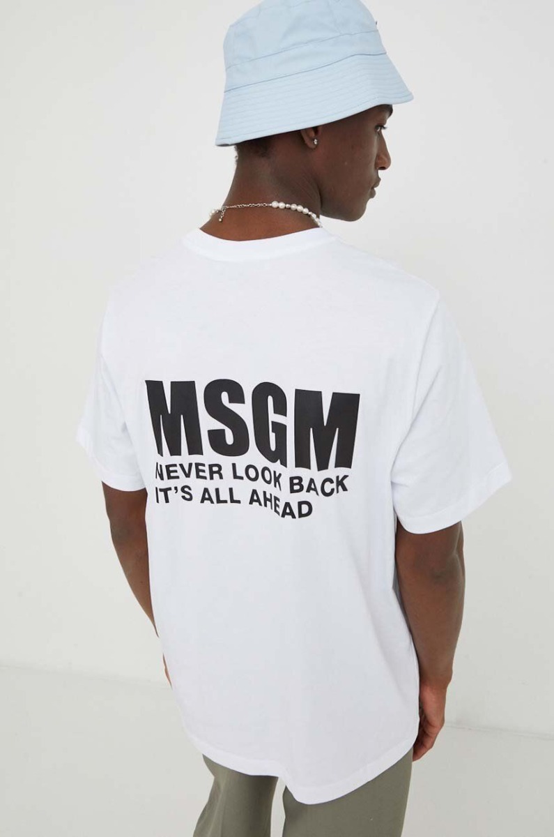 Gents White T-Shirt Answear Msgm GOOFASH