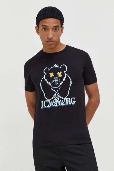 Iceberg - T-Shirt - Black - Answear - Gents GOOFASH