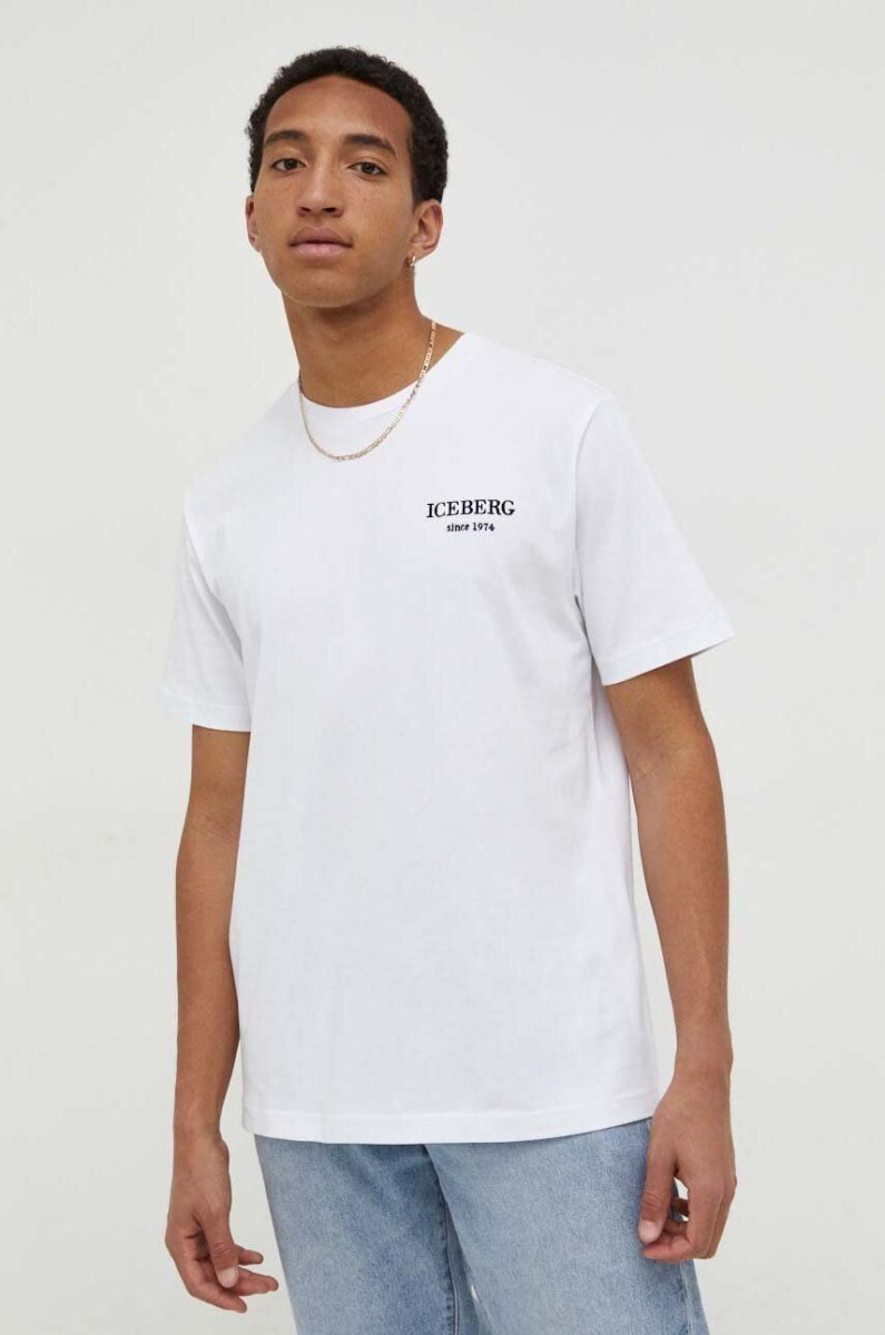 Iceberg - T-Shirt in White for Man by Answear GOOFASH