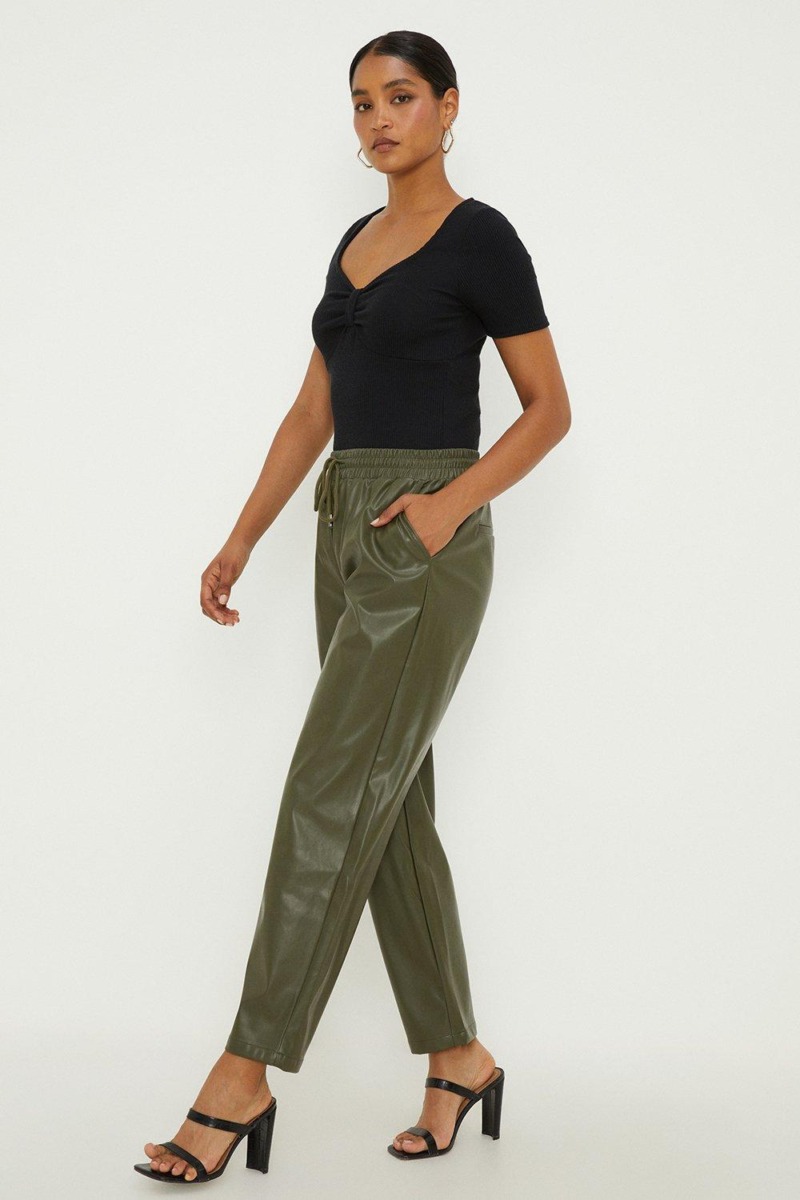 Joggers in Olive for Women at Dorothy Perkins GOOFASH
