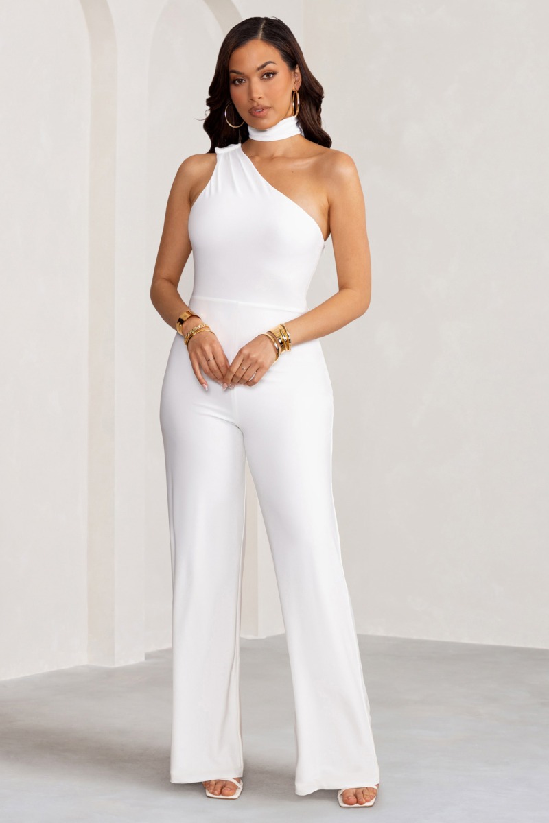 Jumpsuit White for Women from Club L London GOOFASH