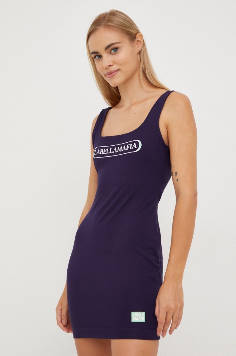 Labellamafia Purple Dress Answear Women GOOFASH