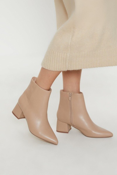 Ladies Ankle Boots Beige by Dorothy Perkins GOOFASH