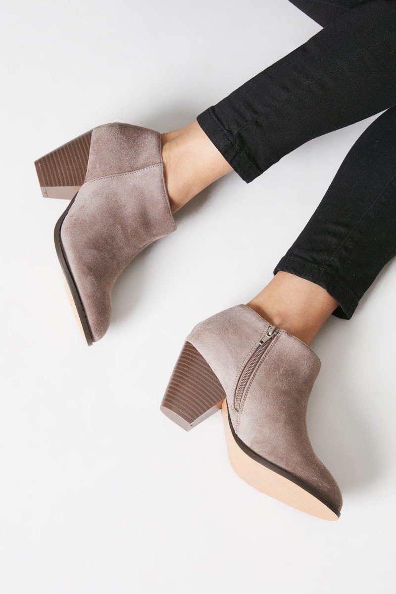Ladies Ankle Boots Grey - Dorothy Perkins GOOFASH