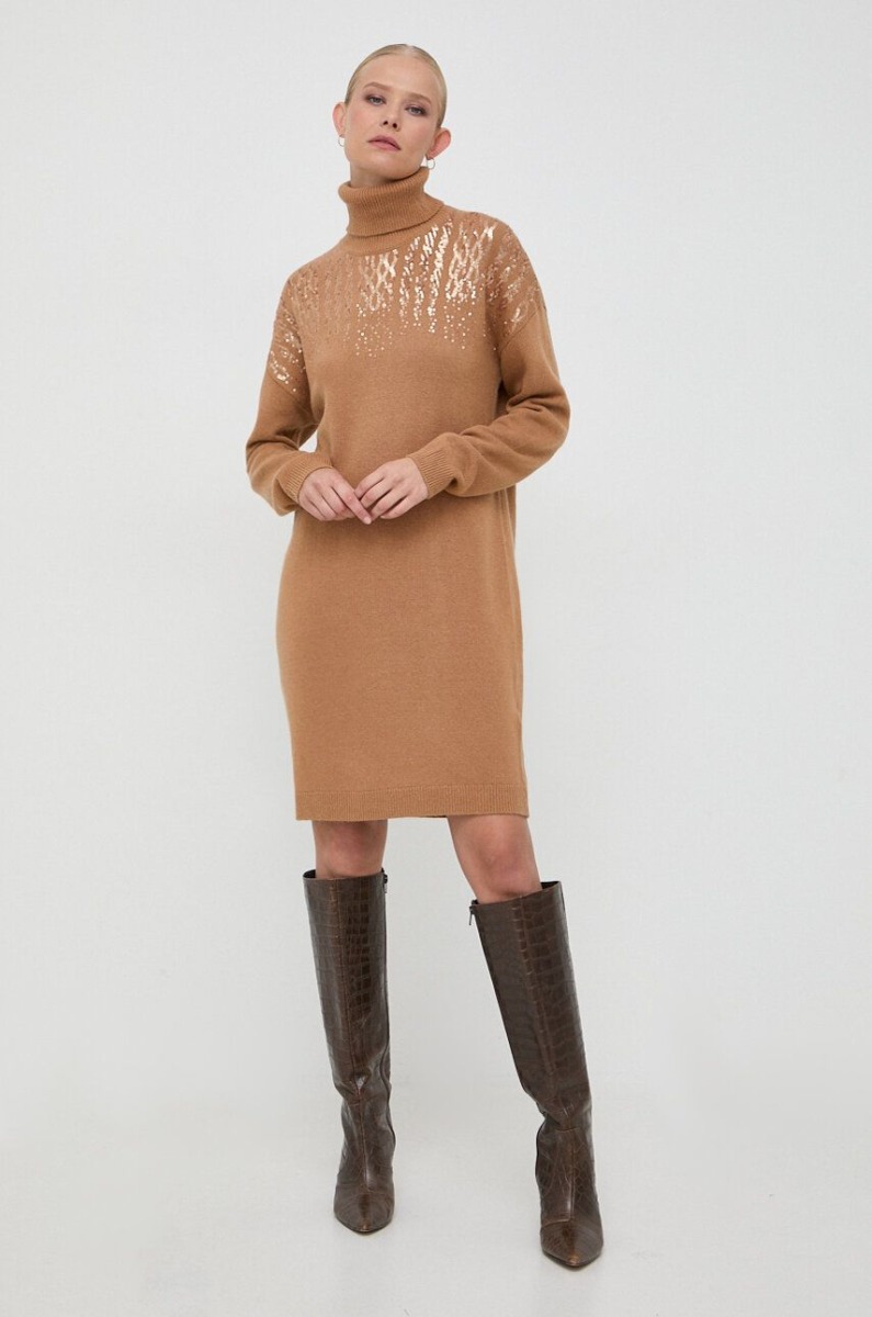 Ladies Brown Dress by Answear GOOFASH