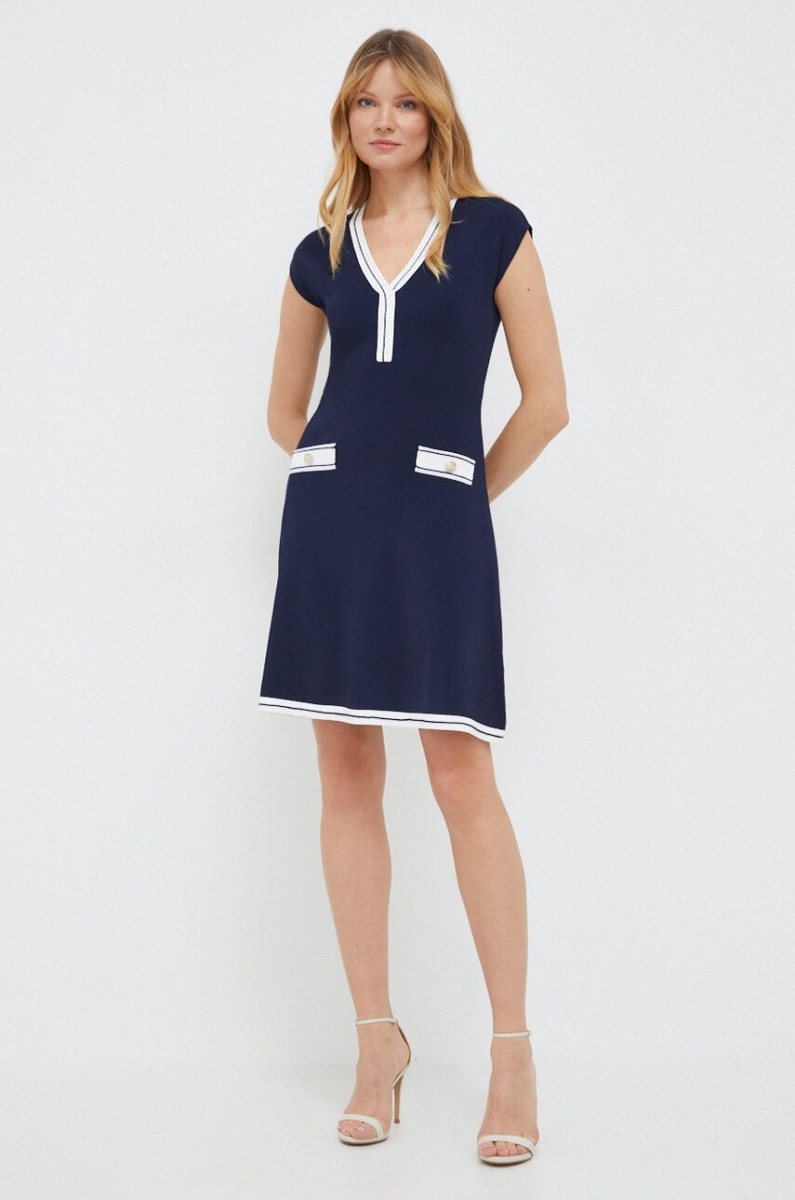 Ladies Dress in Blue Marciano Guess Answear GOOFASH