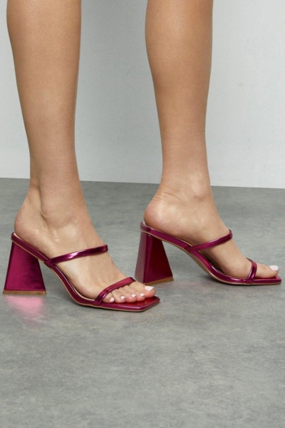 Ladies Pink Heeled Sandals at Dorothy Perkins GOOFASH