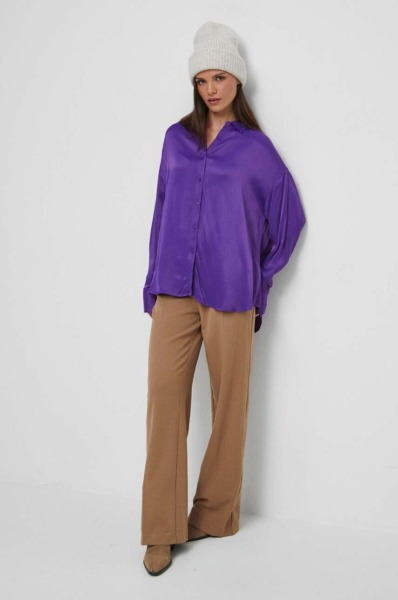 Ladies Purple Shirt - Answear GOOFASH