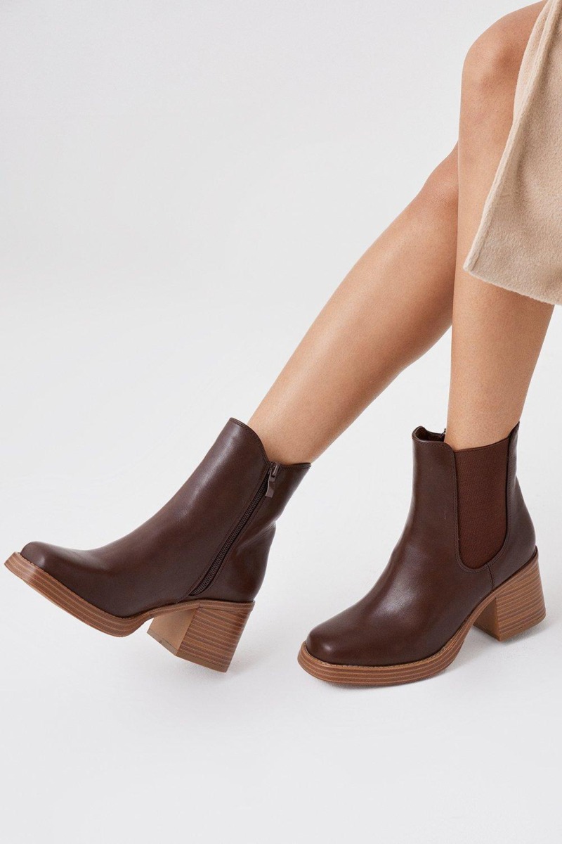 Lady Ankle Boots Brown Dorothy Perkins GOOFASH