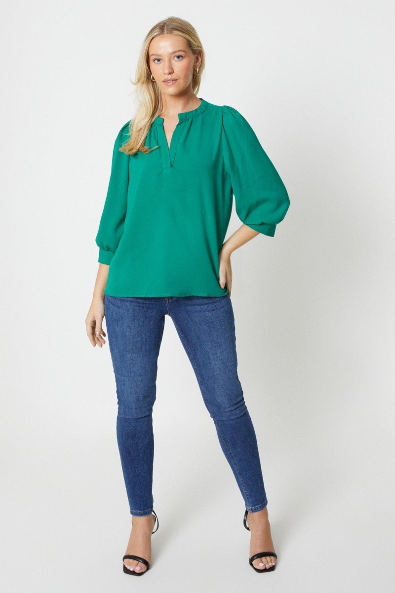 Lady Blouse in Green Dorothy Perkins GOOFASH
