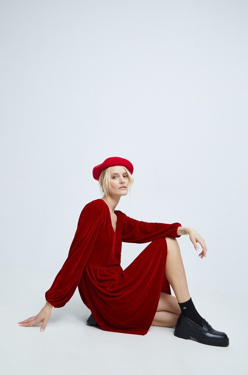 Lady Dress - Red - Answear - Medicine GOOFASH