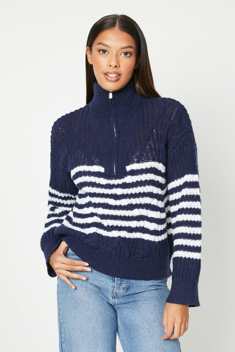Lady Jumper in Striped from Dorothy Perkins GOOFASH