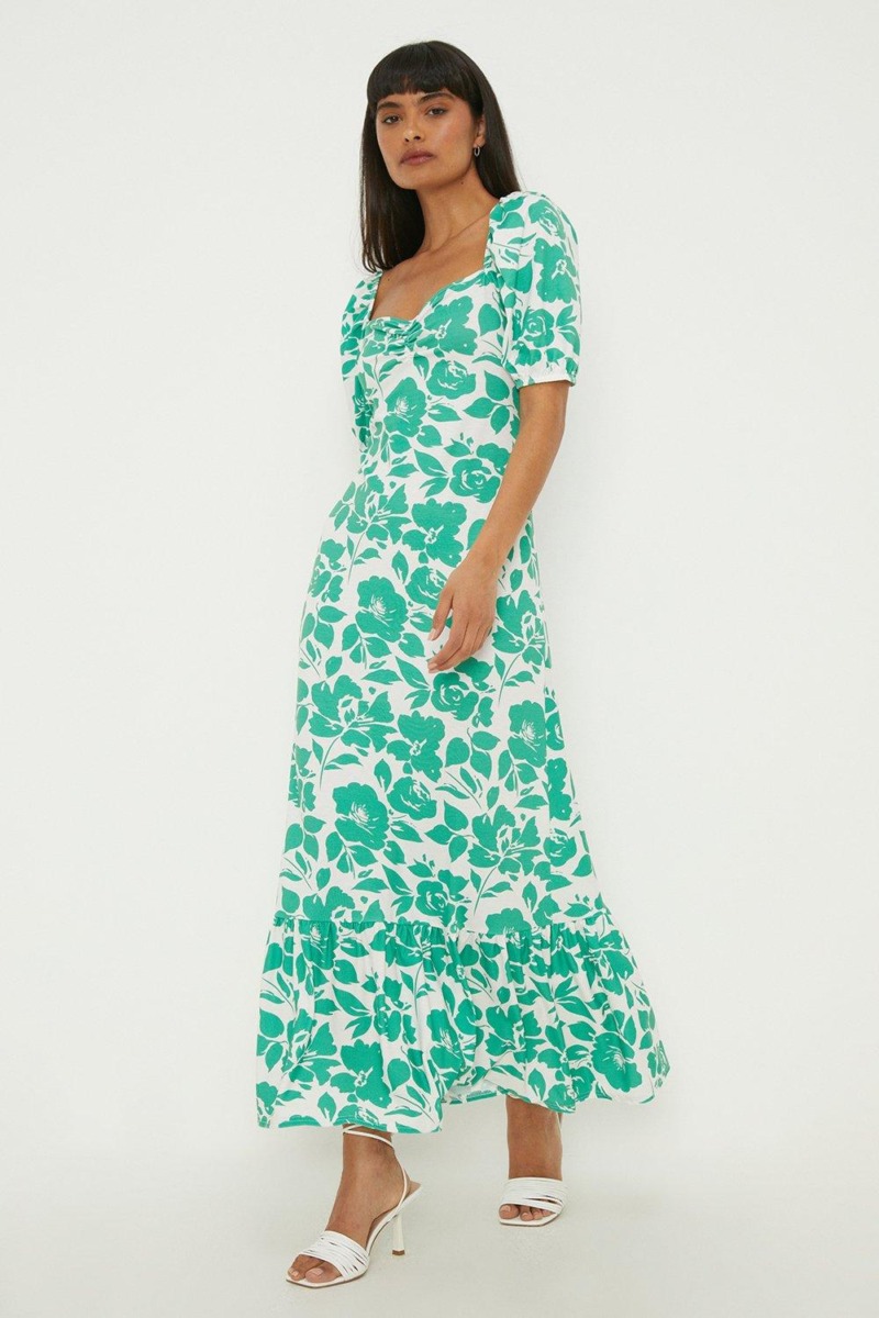 Lady Midi Dress Green from Dorothy Perkins GOOFASH