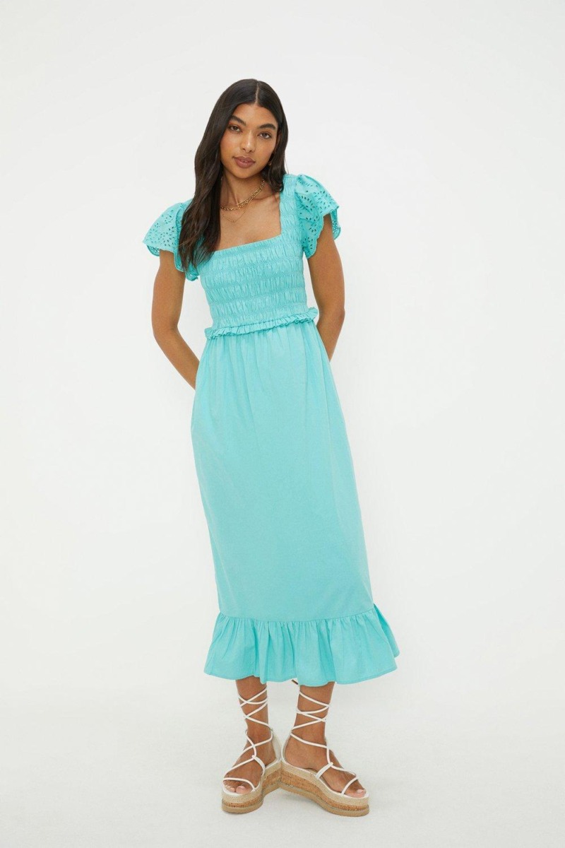 Lady Turquoise Midi Dress Dorothy Perkins GOOFASH