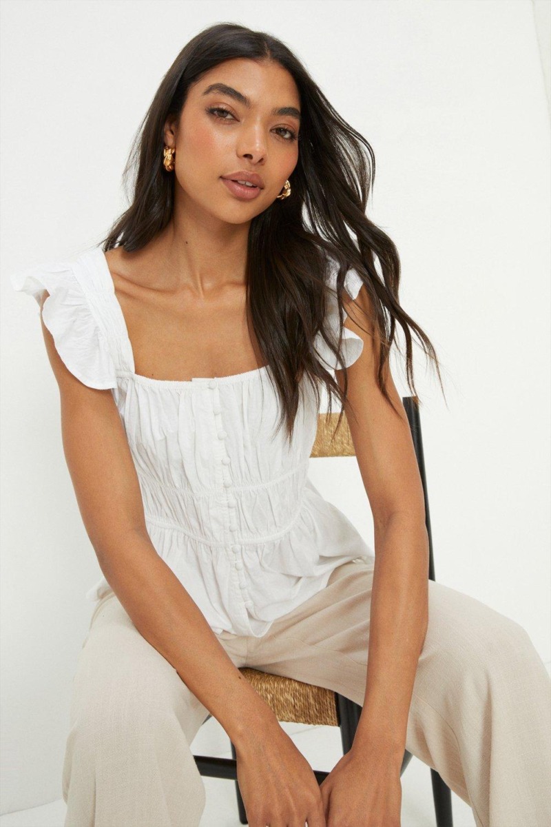 Lady White Blouse by Dorothy Perkins GOOFASH