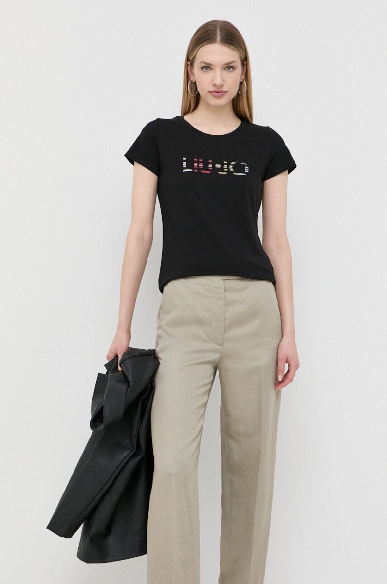 Liu Jo Lady T-Shirt in Black by Answear GOOFASH