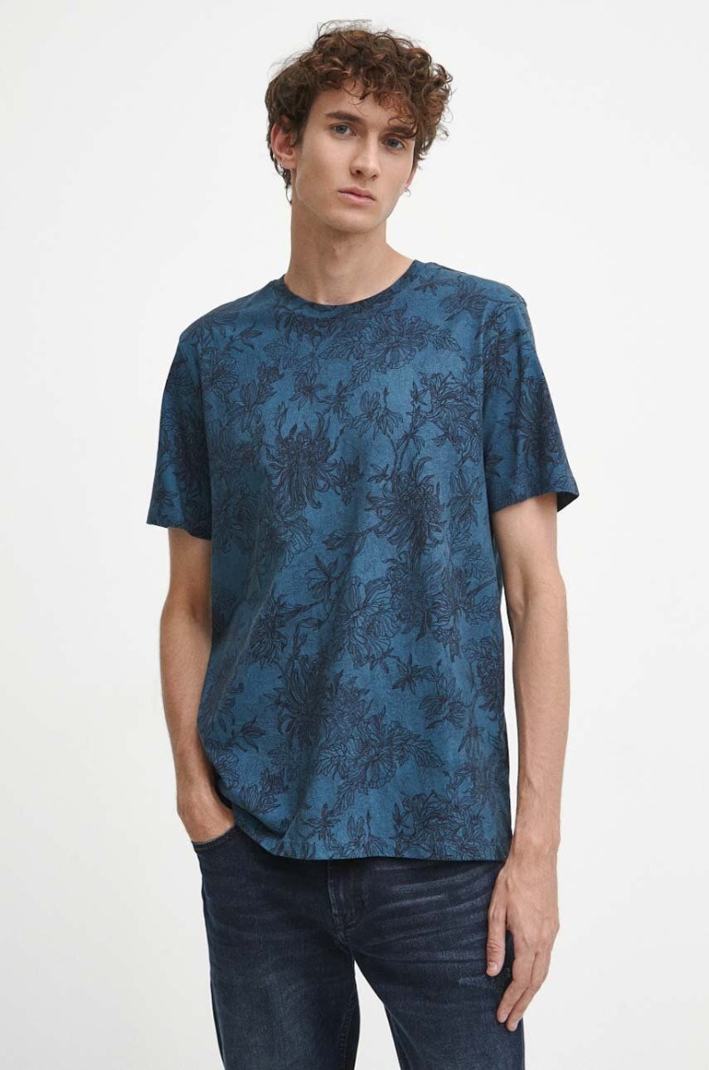 Man T-Shirt - Turquoise - Answear - Medicine GOOFASH