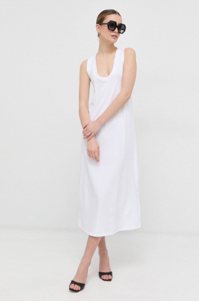 Max Mara Womens White Dress at Answear GOOFASH