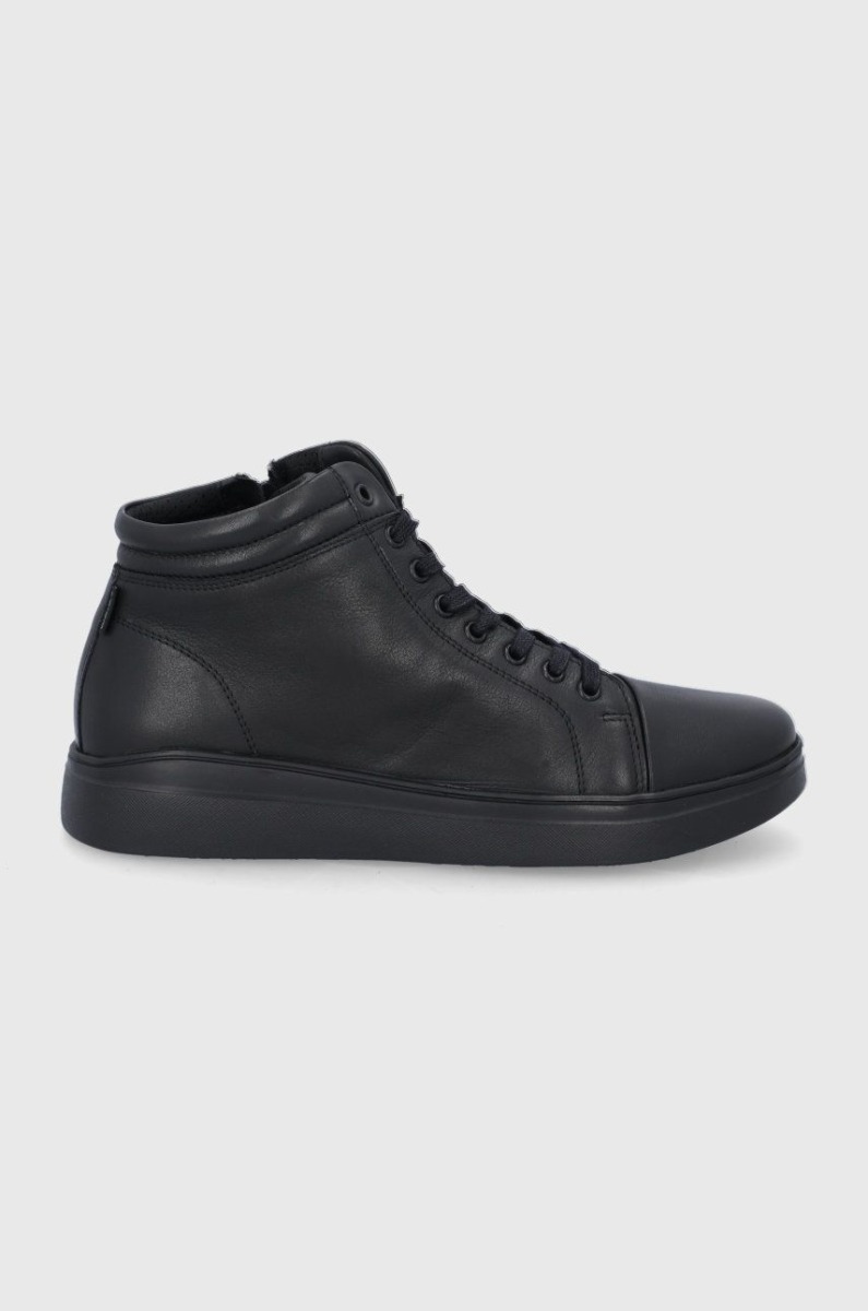 Men's Leather Shoes Black at Answear GOOFASH