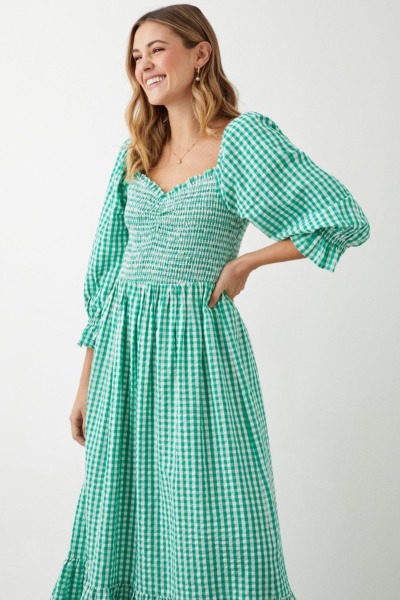 Midi Dress Green - Dorothy Perkins Ladies GOOFASH