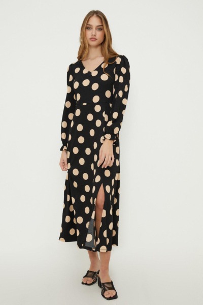Midi Dress in Black for Woman from Dorothy Perkins GOOFASH