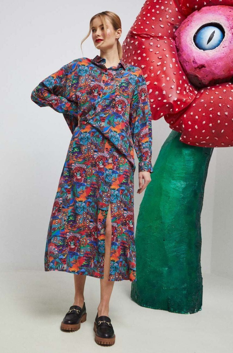 Multicolor Skirt - Medicine Ladies - Answear GOOFASH