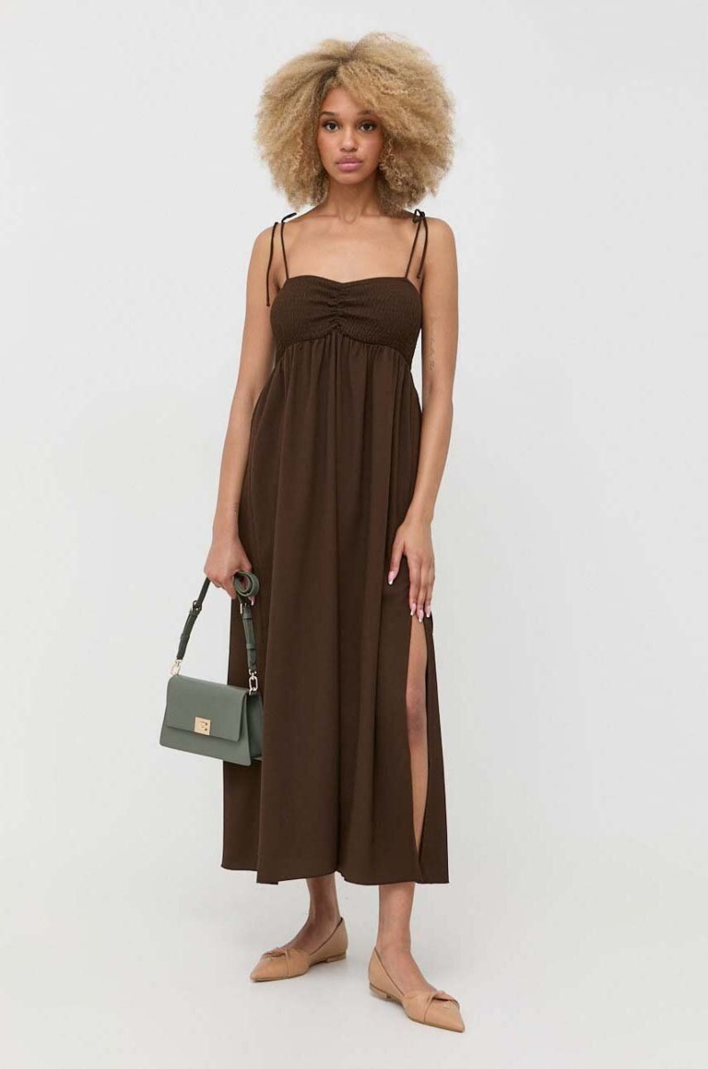 Notes Du Nord Womens Brown Dress at Answear GOOFASH